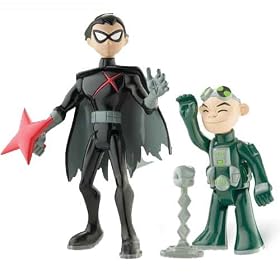 Teen Titans - 3.5 Poseable Gizmo and Red X Robin by