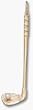 Large Golf Club with Pearl Golf Ball Pendant - 14KT Gold Jewelry