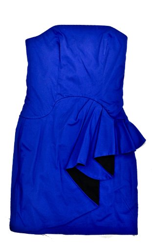 French Connection Blue Strapless Dress