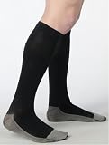 Juzo Soft Ribbed Silver Sole Men's Knee Highs 30-40 mmHg