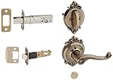 Schlage Lock Company F59FLA609BRKRH Flair Right Handed Interior Pack Lever Set with Single Cy, Antiq