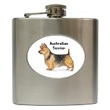 Australian Terrier Hip Flask (6 oz)
