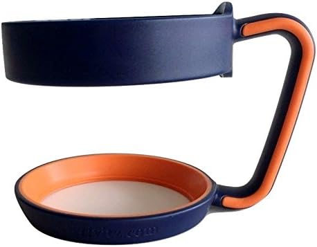 Grivitz - Handle for 30 oz YETI Rambler Tumbler, RTIC and Other 30 oz Tumblers (Blue/Orange)