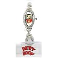 Betty Boop elegant watch with strass stones. - Oval shaped case with silver tone chain bracelet.