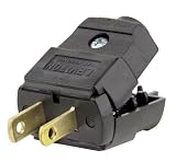 Leviton 015-00101-00P 2 Wire Plug, Light Duty, Polarized, Brown