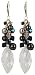 Blues Pearl Navette Cluster Earrings