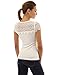 PattyBoutik Women's Crochet Eyelet Lace Inset Blouse