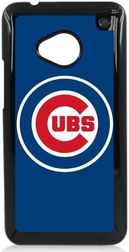MLB Major League Baseball Chicago CUBS HTC One M7 Hard Plastic Black or White case (Black)