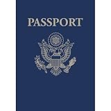 US Passport Fold Over Invite Blank Card