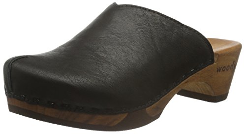Woody, Women's Clogs, Black, 7.5 UK (41 EU)