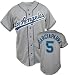 Nomar Garciaparra Majestic MLB Road Grey Replica Los Angeles Dodgers Youth Jersey