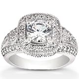 1.33CT Fancy Vintage Like Diamond Engagement Ring 14K