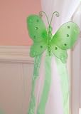 Nylon Butterfly Curtain Tieback - Green Emily