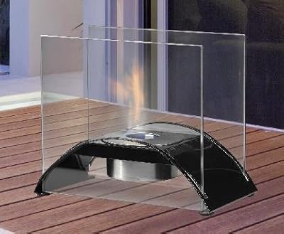 Eco-Feu Tabletop Fireplace - Sunset - Gloss Black