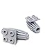 Lego Parts: Engine, Strakes, 2 x 2 Thin Top Plate (Pack of 2 - LBGray)