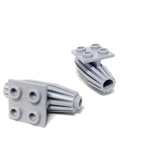 Lego Parts: Engine, Strakes, 2 x 2 Thin Top Plate (Pack of 2 - LBGray)