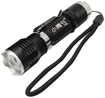 YX Zy-853 5-Mode Cree XML-T6 Zoom LED Flashlight with 2400mAh Batery (700LM, 1x18650, Black)