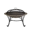 20% Off CobraCo FB6102 Round Cast Iron Brick Finish Fire Pit with Screen and Cover