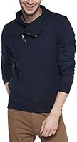 Campus Sutra Men's Cotton Sweatshirt ( AW15_HCWL_M_PLN_BU_XL _ Blue _ XL )