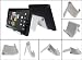 iShoppingdeals - Multi-Angle View Tablet Stand Holder and Black Soft Skin Case for Kobo Vox 7" Color Tablet eReader