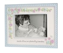 Precious Moments Blue Floral Vine 3.5x5 Grandma Photoframe