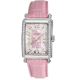 Pink Watch With Diamonds, Gevril Womens Mini Quartz Avenue of Americas Pink Diamond Watch