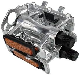 2 Pcs Aluminium Alloy Bicyle Pedals Footrest Silver by Greengroup15 (Stock in USA)