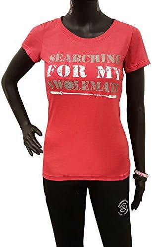 Women's "Searching For My Swolemate" Tee (Small, Red)