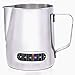 Milk Frothing Pitcher with Integrated Thermometer, Latte Art Jug Stainless Steel Creamer Temperature Espresso Steaming Pitchers 20 oz (600 ml)