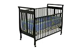 Dream On Me 2-in-1 Bella Sleigh Crib - Black
