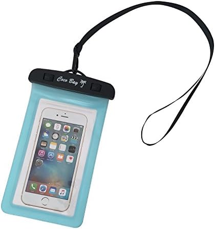 Coco Bay Supply - Waterproof Universal Underwater Phone Pouch, for iPhone 6, 6s plus, 7, Samsung Phones Up To 6.5", Dry Bag, Case, for the Beach, Swimming, Boating and Vacations