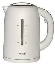 Krups FLF2-J1 Electric Kettle, White and Stainless Steel