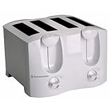 Toastmaster T2040W Dual Control 4-Slice Toaster