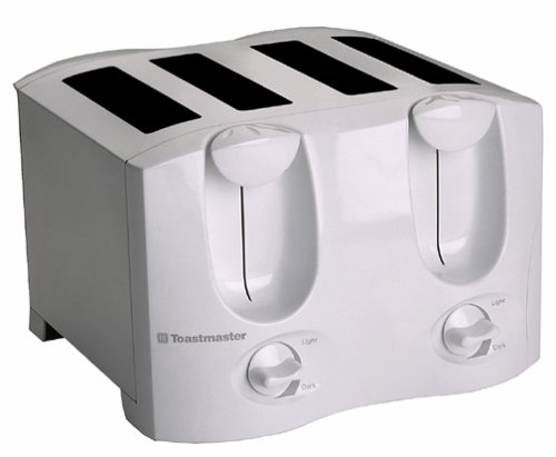 Toastmaster T2040W Dual Control 4-Slice Toaster