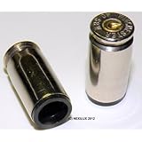 Set of 4 Bullet Valve Tire Caps for Car - SILVER / NICKEL