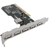 PCI USB 2.0 Controller Card 5+1 Ports