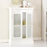 SEI Frett Floor Cabinet, White