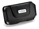 Audiovox Xv6700 / I-mate Jam / K-jam Black Leather Lateral Holster with Clip By Prima Cases