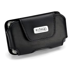 Audiovox Xv6700 / I-mate Jam / K-jam Black Leather Lateral Holster with Clip By Prima Cases