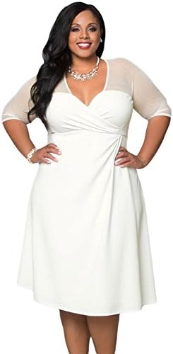 Rekais Sexy Plus Size Reign Maxi Dress XXL Size (mini white)