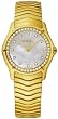 Ebel Classic Womens Mother-of-Pearl Sunburst Diamond Dial Diamond Bezel 18K Yellow Gold Watch 8256F24/99925 / 1215427