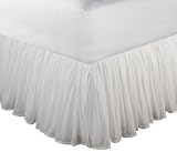 Greenland Home Queen Cotton Voile Bedskirt, White image