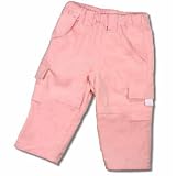 Baby Girls Corduroy Cargo Pants in Pretty Pink