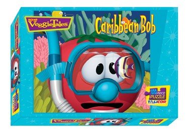 Childrens Toyshop  Toys : CHRISTIAN BIBLE PUZZLES VeggieTales 100 Piece Puzzle "Caribbean Bob"