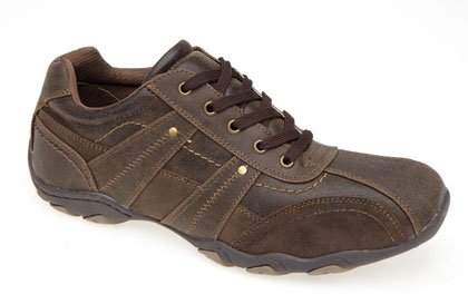 Mens New Route21 Brown Nubuck Trainers Uk 10