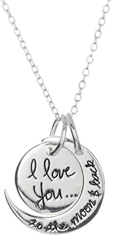 Footnotes Love You To The Moon And Back Necklace One Size