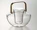 Jenaer Glas Teekanne SENSO mit Deckel, Sieb und Holzhenkel - 1,2 l