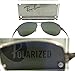 New Authentic Ray-ban Rb 3342 004/58 60mm Gunmetal & Polarized Natural Green