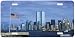 Twin Towers - Patriotic - Decor Art Print - License Plate Tag By Jason Fetko From Airstrike