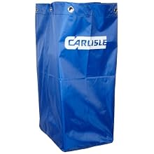 Carlisle JC194614 Blue 25 Gallon Rip Stop Nylon Replacement Bag for JC1945 Janitorial Cart